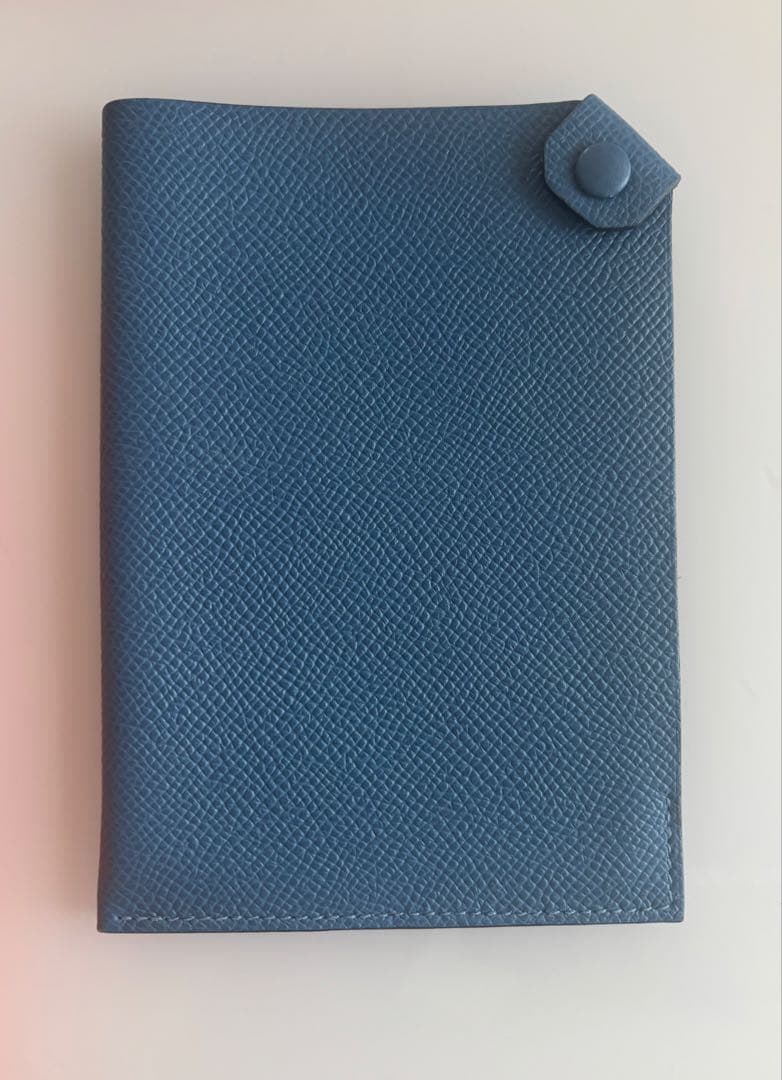 エルメス　パスポートケース　ブルー　HERMES 未使用品