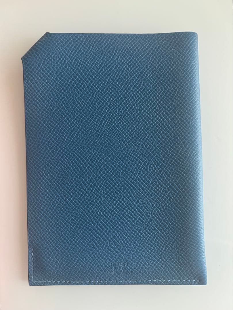 エルメス　パスポートケース　ブルー　HERMES 未使用品