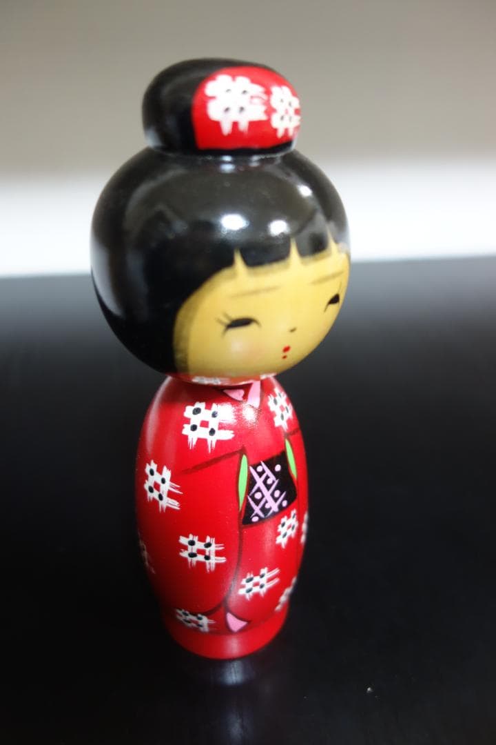 美品 近代名作こけし かすり 全日本こけしコンクール受賞作家　保坂虎男