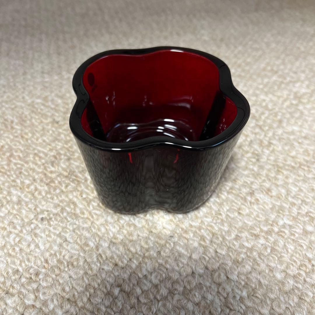  アルヴァ・アアルト キャンドルホルダー クランベリー