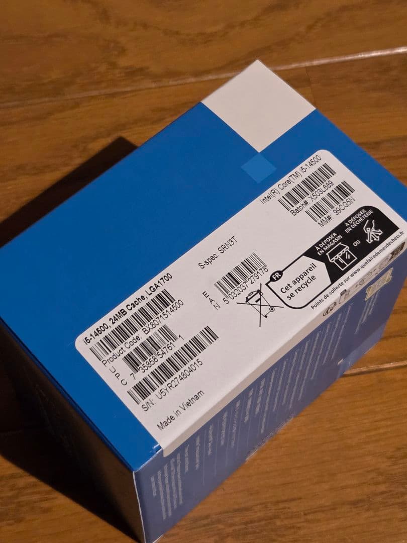 【新品、未開封】Intel Core i5-12400 LGA1700 CPU