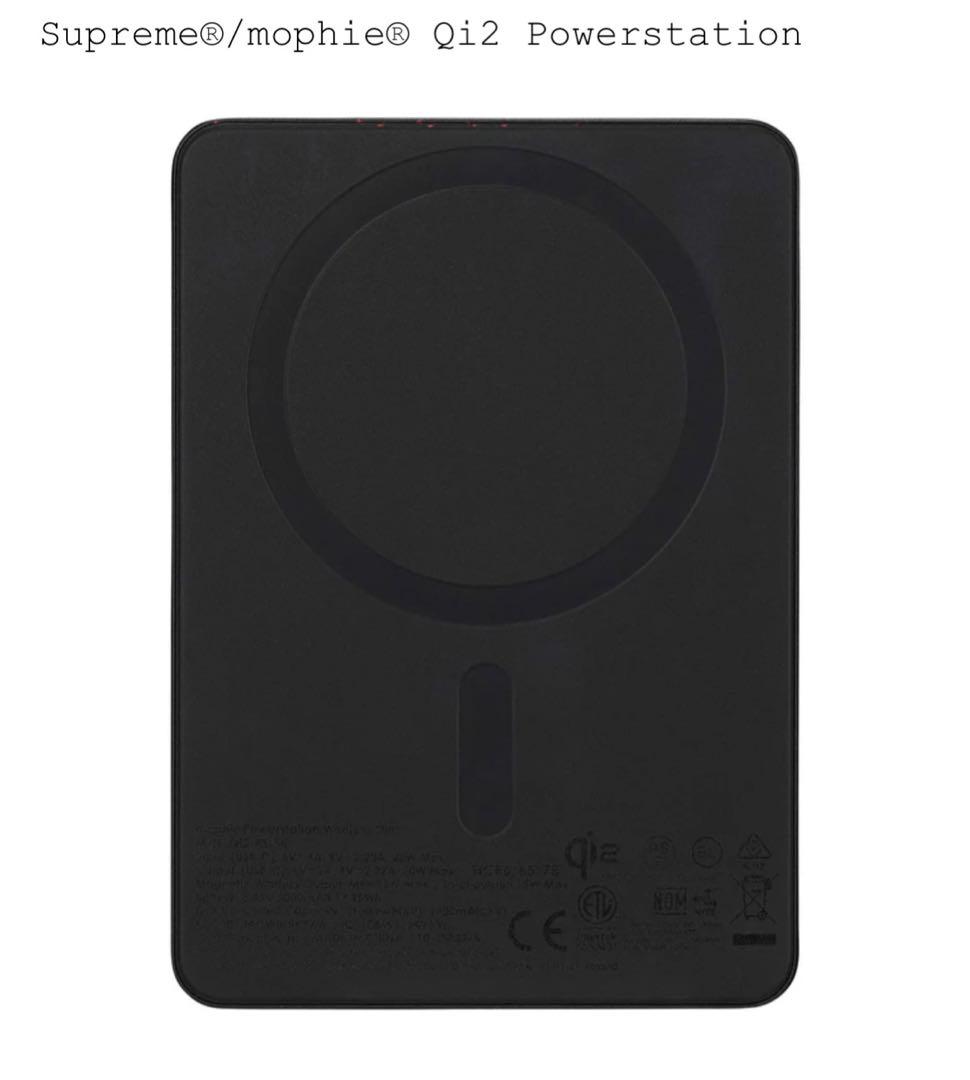 Supreme x mophie Qi2 Powerstation 黒