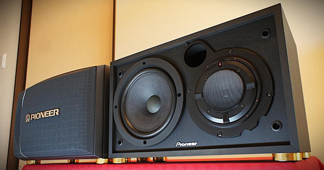お値下！【美品】Pioneerスピーカー CS-V31-LRブラック調 整備良品
