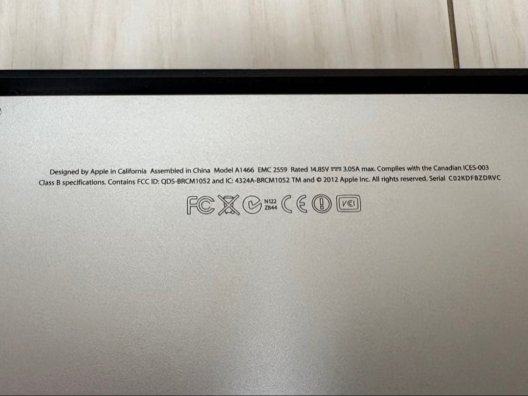 Apple MacBook Airシルバー 本体