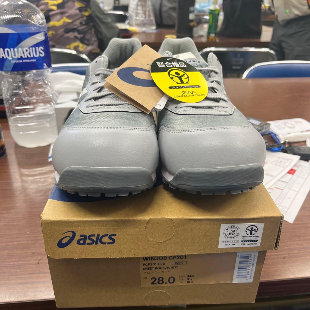 ASICS WINJOB CP201 安全靴 28.0cm グレー
