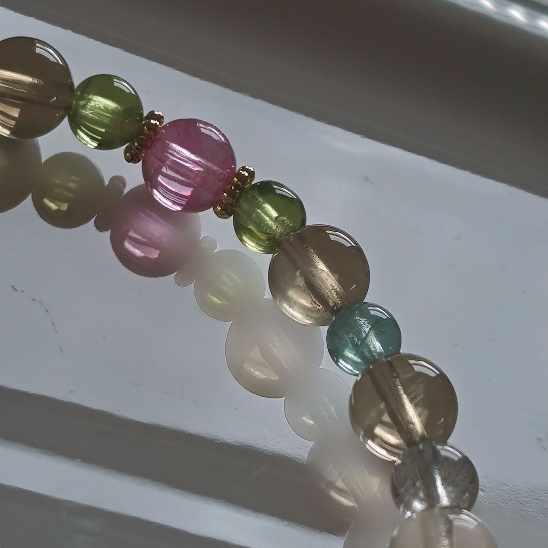 新作♡ピンクトルマリン貔貅の華奢ブレス