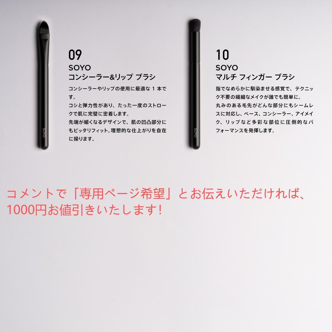 SOYO メイクブラシ ディスカバーフルセット（10本➕ケース付き）