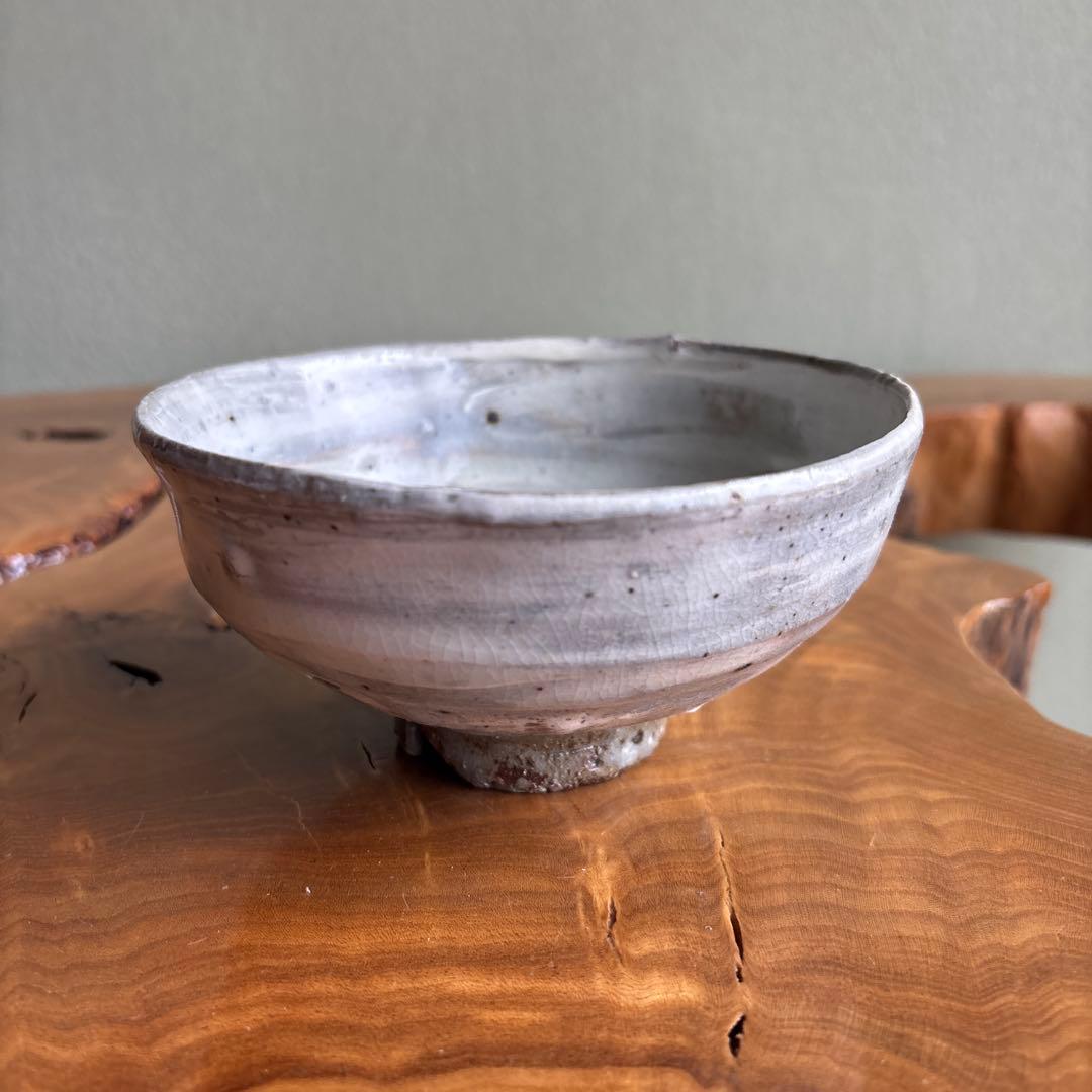 刷毛目茶碗 安田道雄作 共箱 抹茶碗 茶道具