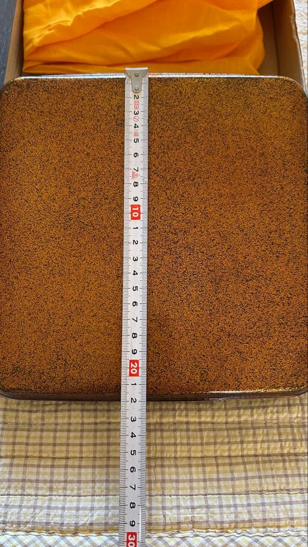 漆器と寿の袱紗のセット