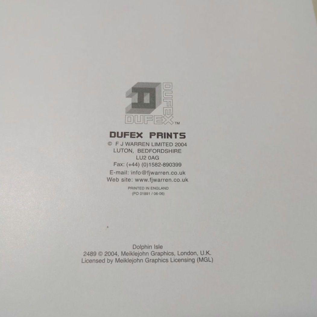 イギリス　DUFEX PRINTS　エッチングアート（イルカ、シャチ）４枚セット