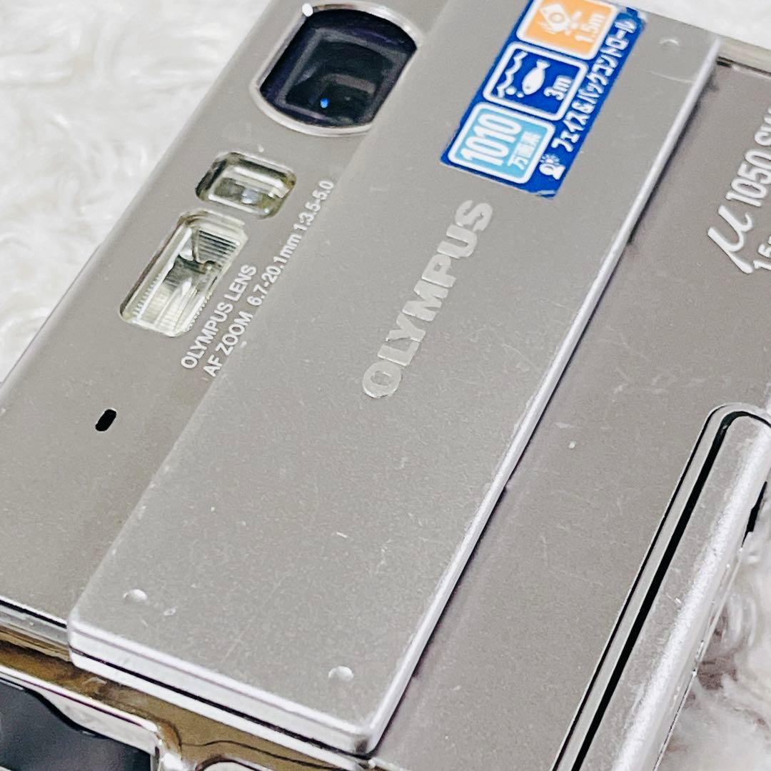 OLYMPUS μ 1050SW シルバー 防水・耐衝撃 動作確認済み