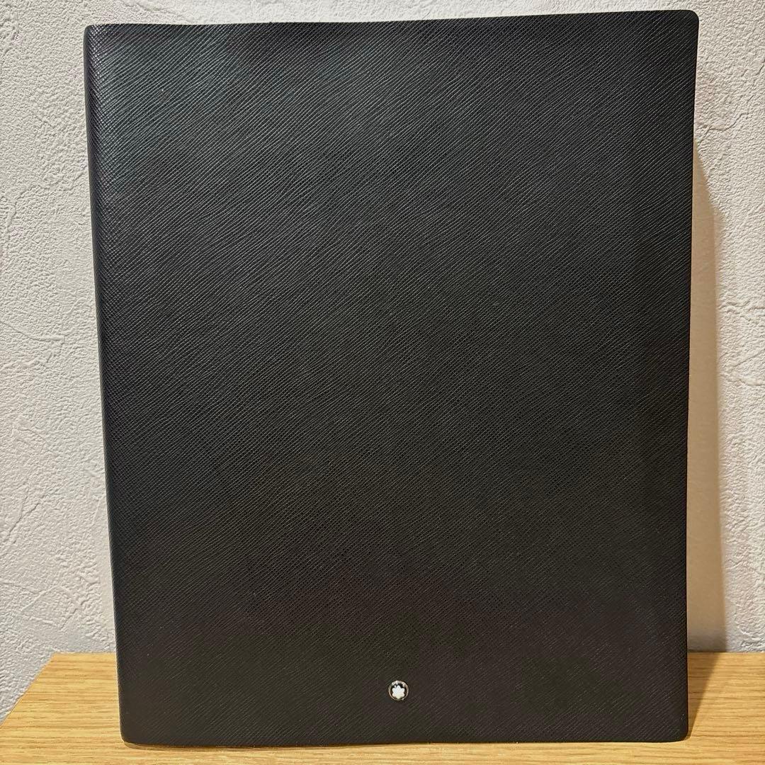 【未使用品】Montblanc 黒 レザー ノート 21×26モンブラン