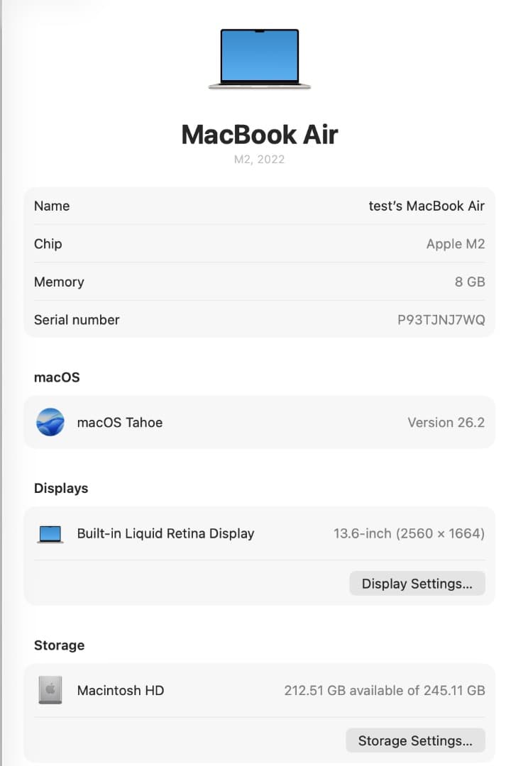 MacBook Air M2 2022 8GB/256GB 箱付き美品