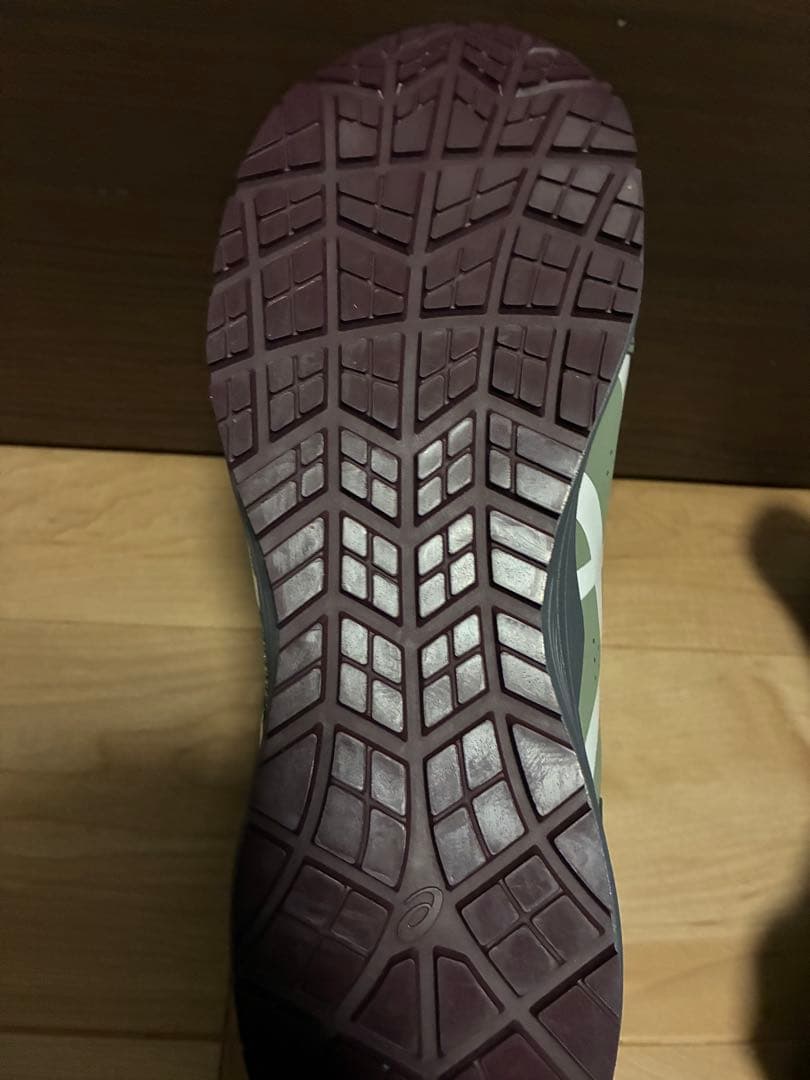asics安全靴CP214BOAライケングリーン×ホワイト　26.5cm
