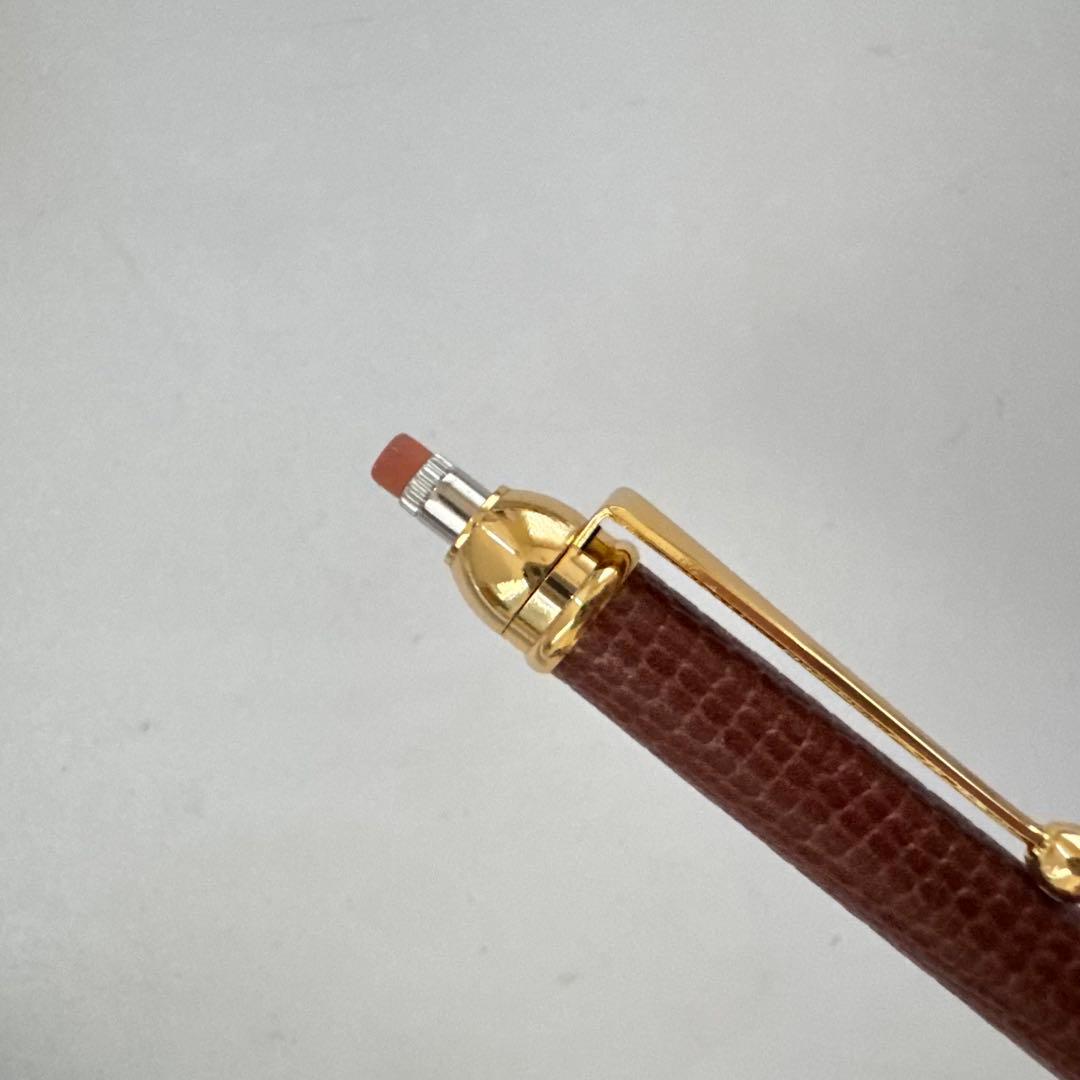 廃番 MITSUBISHI 三菱 EXCEED エクシード シャープペンシル 革