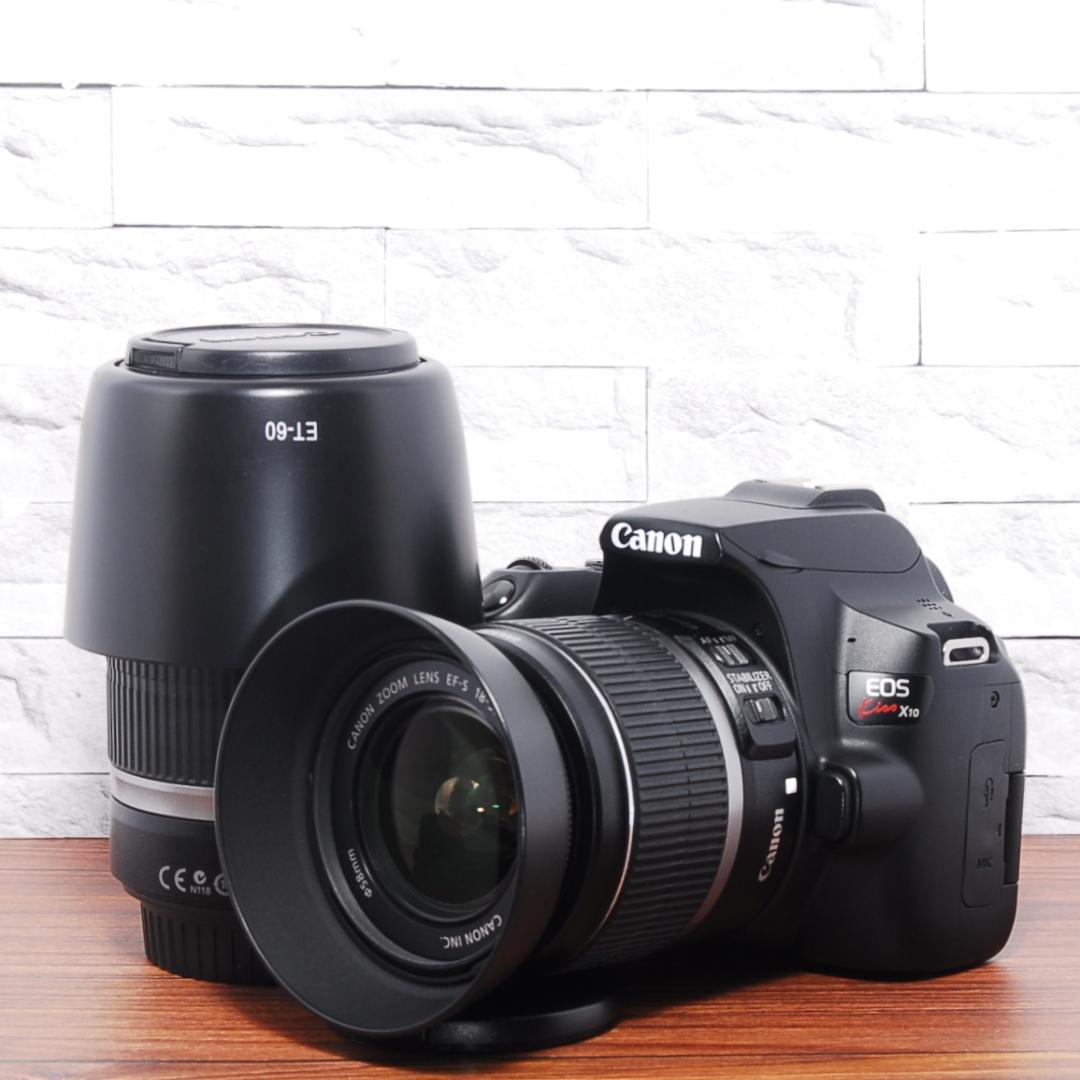 ✨Bluetooth搭載 美品✨Canon Kiss X10 ダブルレンズセット