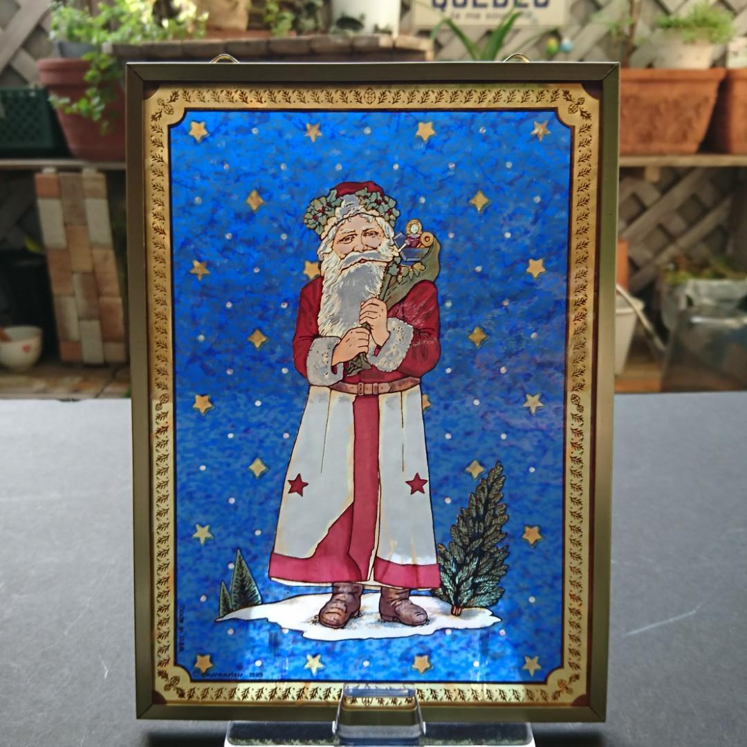 新品クリスマス ステンドグラス Kris Kringle グラスマスターズ社