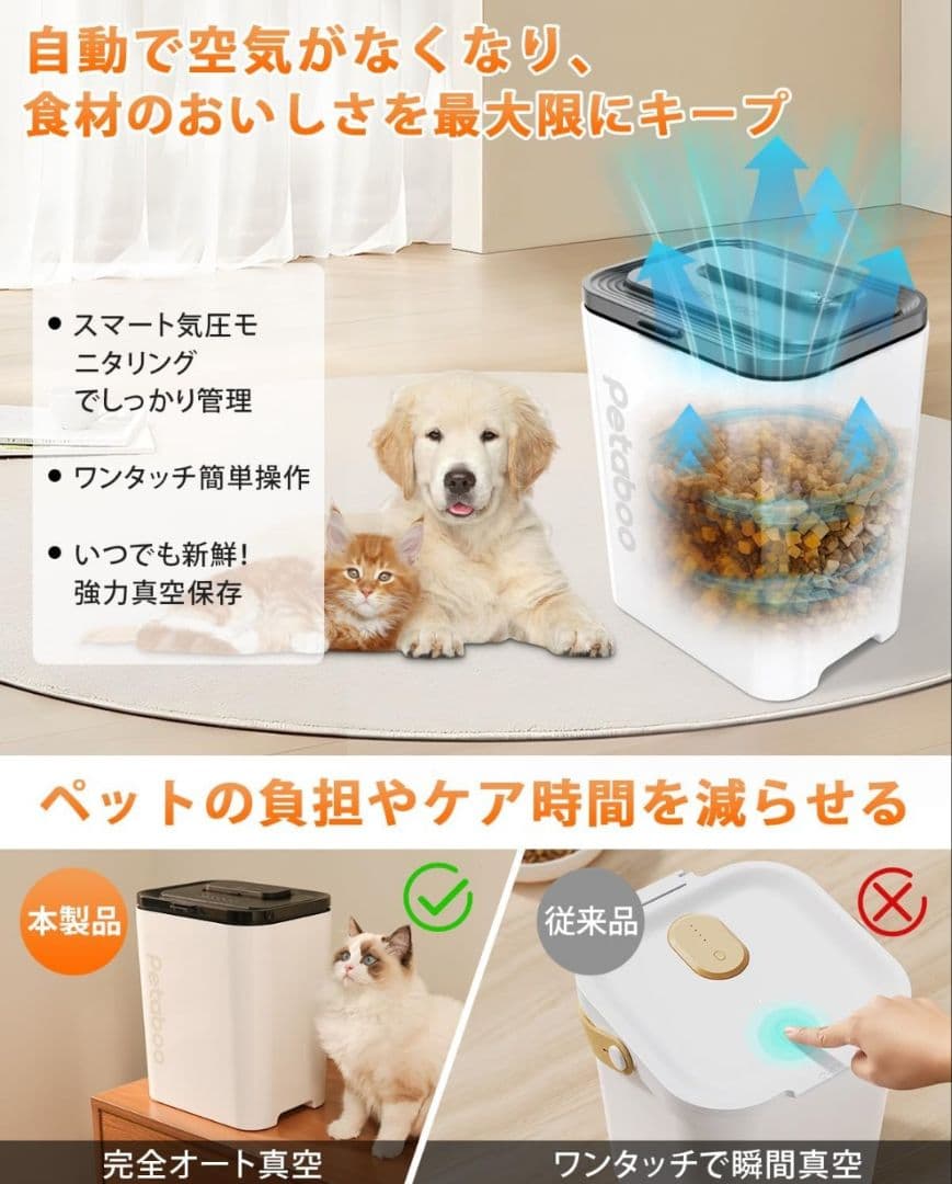 新品未使用送料出品者負担 petaboo ペットフード保存容器 13L