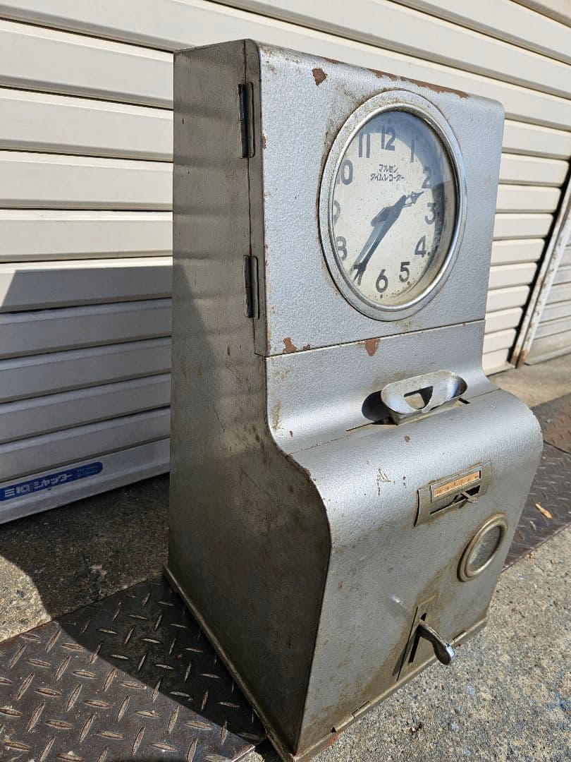 vintage マルゼン タイムレコーダー 置時計 昭和レトロ 店舗什器
