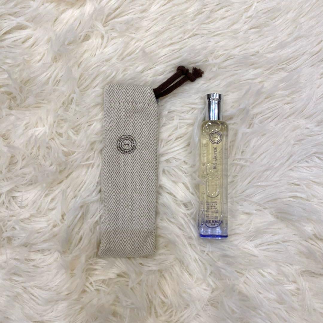 ほぼ新品✨エルメス 香水 エルメッセンス イリスウキヨエ 15ml ポーチ 箱付