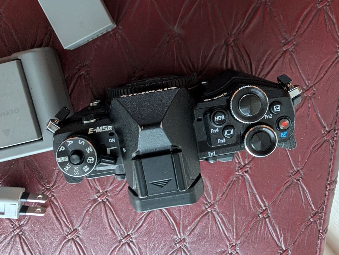 Olympus E-M5 Mark II 本体と充電器