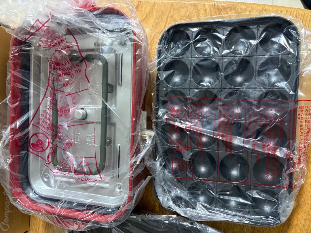 【新品・未使用】BRUNO　ブルーノ　コンパクトホットプレート（レッド）