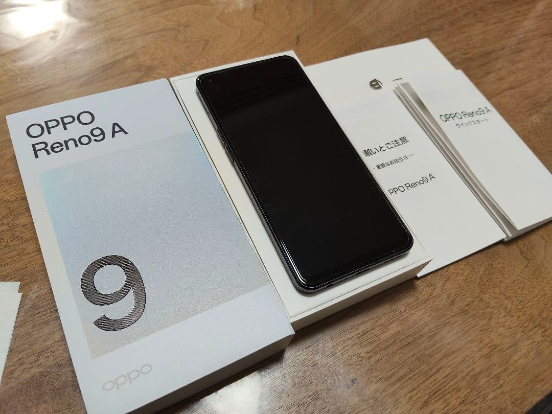 もずく OPPO Reno9 A ナイトブラック 本体