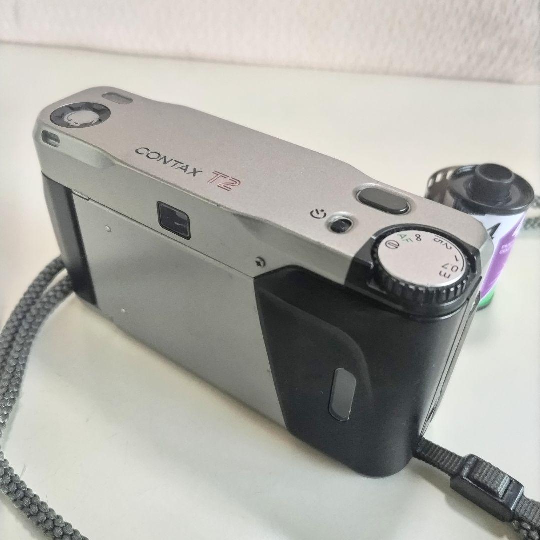 CONTAX T2 チタンシルバー フィルムカメラ contaxt2