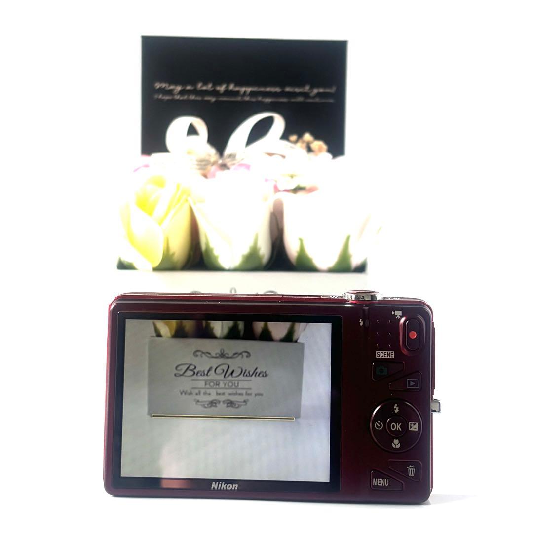 ✨美品すぐ使えます✨Nikon COOLPIX S5200 レッド 付属品多数✨