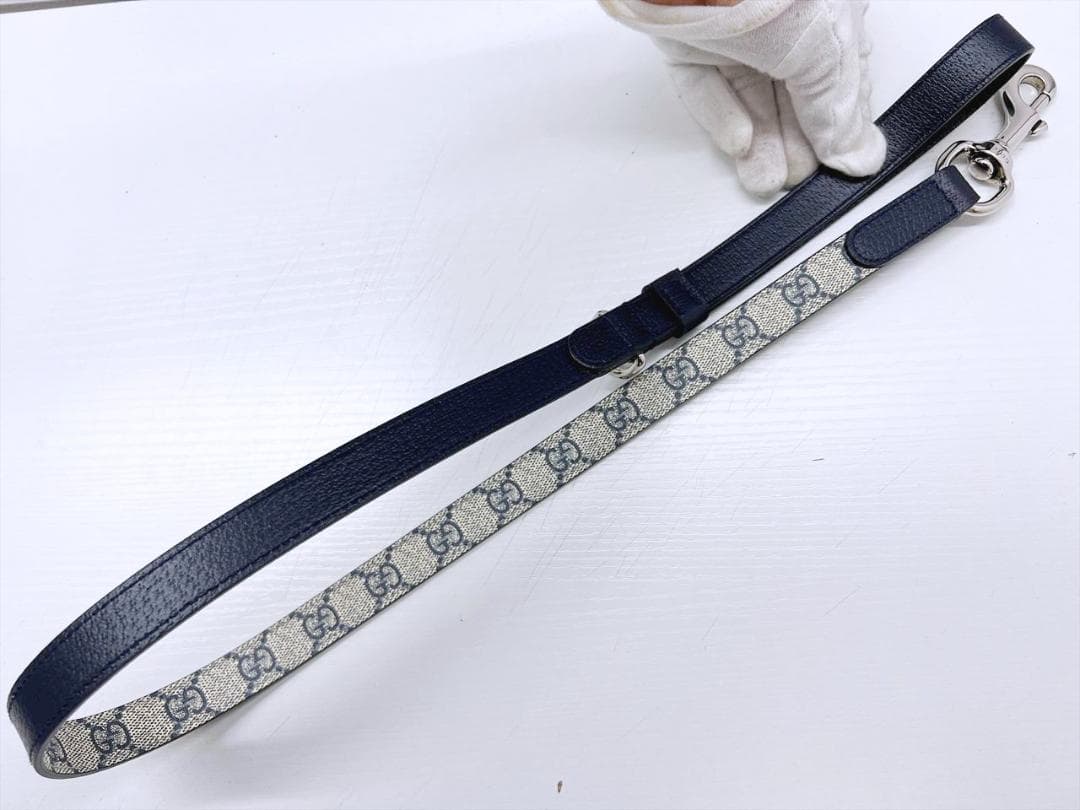 未使用保管 美品 GUCCI グッチ GGスプリーム ドッグリード 692949