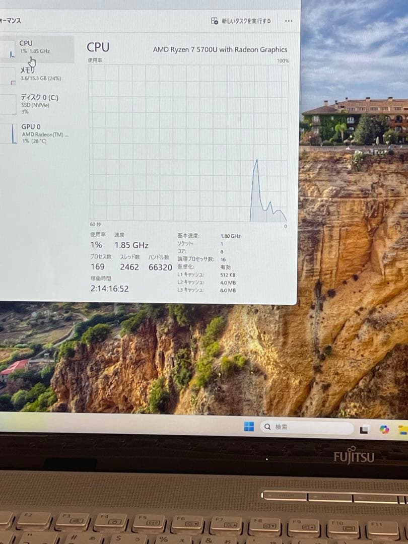 その他ノートPC本体 Fujitsu lifebook NH77/F3 Ryzen7-5700U