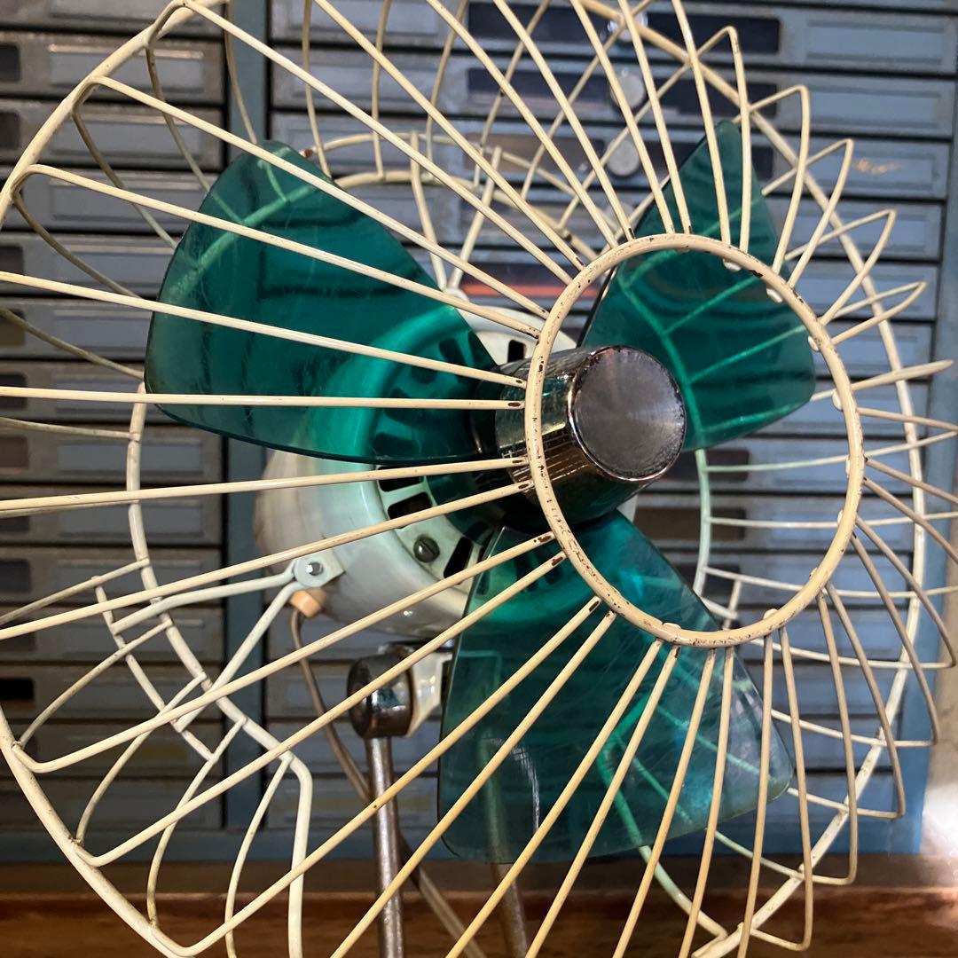 昭和レトロ シャープ 早川電機 扇風機 PK-255 20㎝羽根 卓上扇 動作品