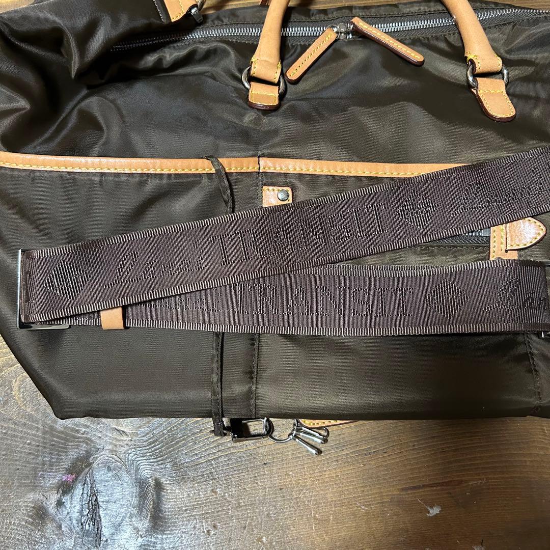 (専用)LanaiTRANSITブラウン玉虫ナイロン×レザー3wayボストン
