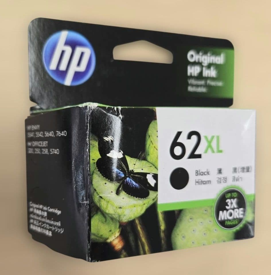 HP 62XL ブラックインクカートリッジ 3個セット