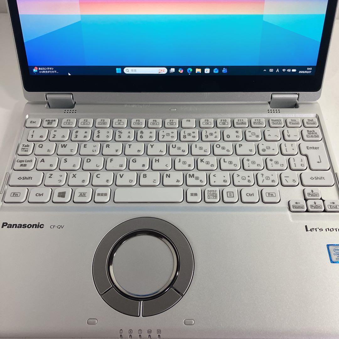 LTE対応 2in1 レッツノート QV8 i7 16GB タッチパネル