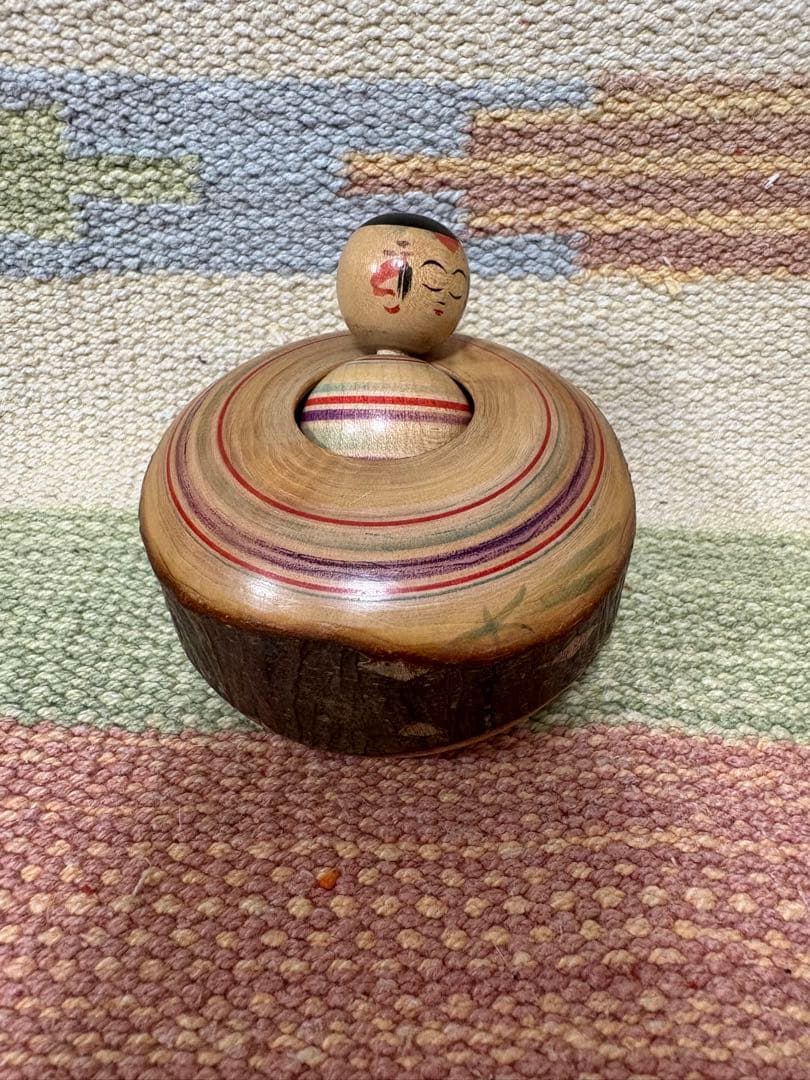 伝統こけし 佐藤幸一 ねむりえじこ 瓢箪から独楽