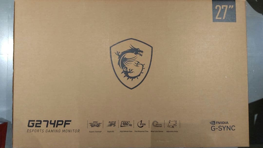 【極美品】27型液晶ゲーミングモニター MSI MAG274PF