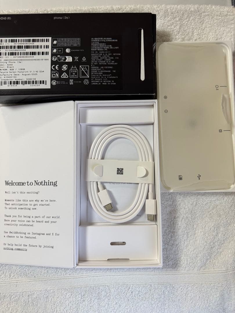 Nothing Phone (3a) ブラック 本体SIMフリースマホ