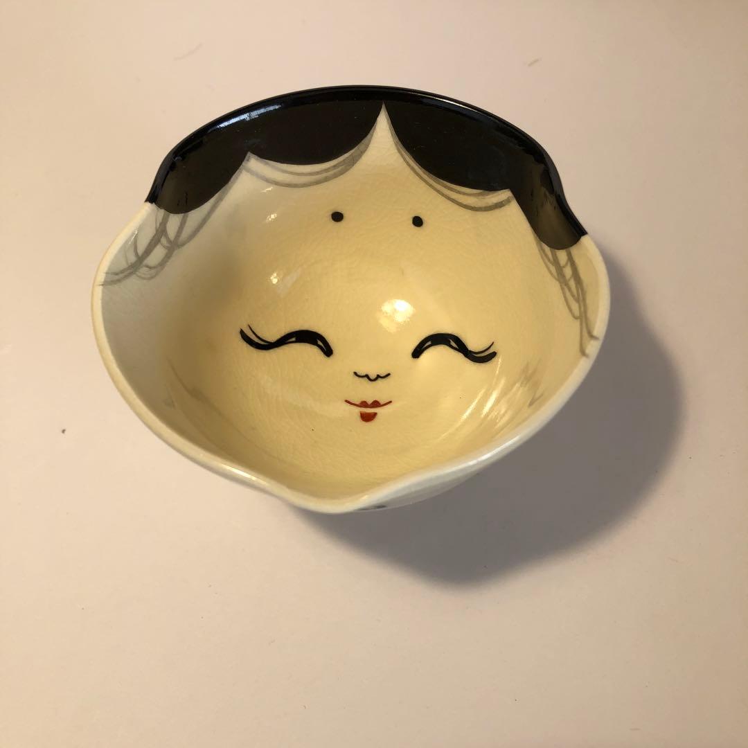 【未使用】汲出茶碗　お福(五客入) 桐鳳