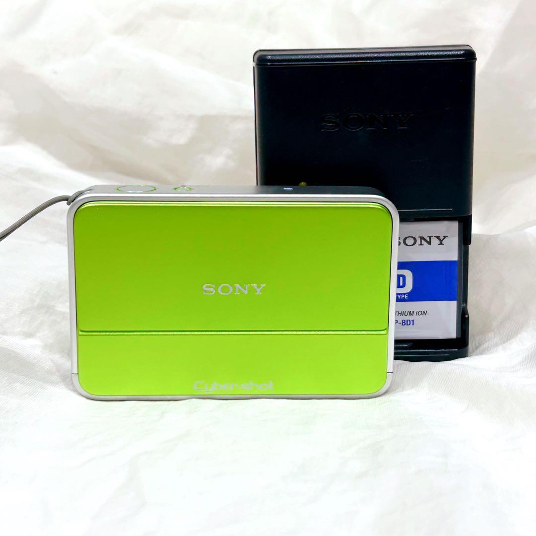希少カラー 動作確認 SONY Cybershot DSC-T2 ライムグリーン