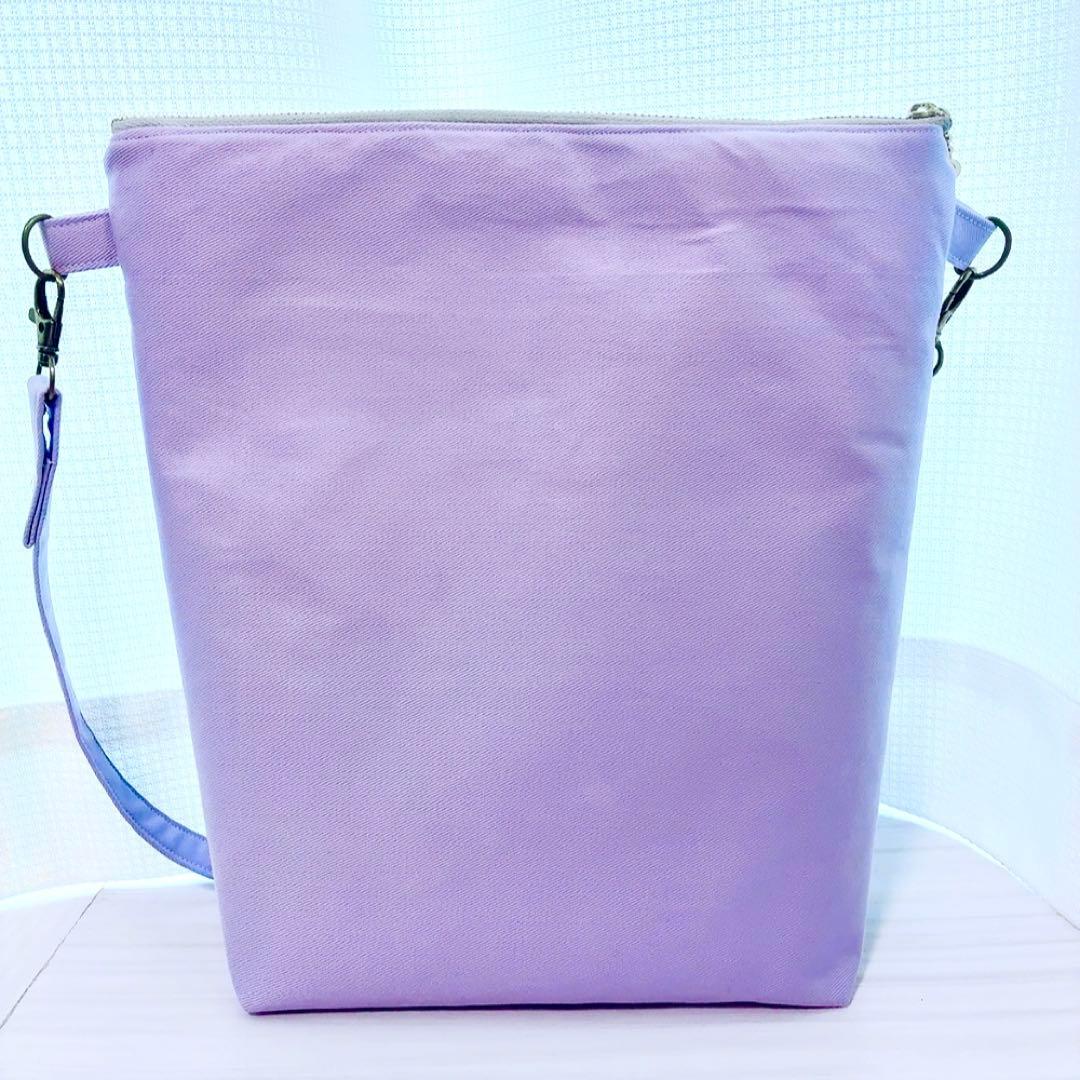 ★ゆき♪★ ファスナー付ハンドメイドショルダーバッグ 斜掛け M35