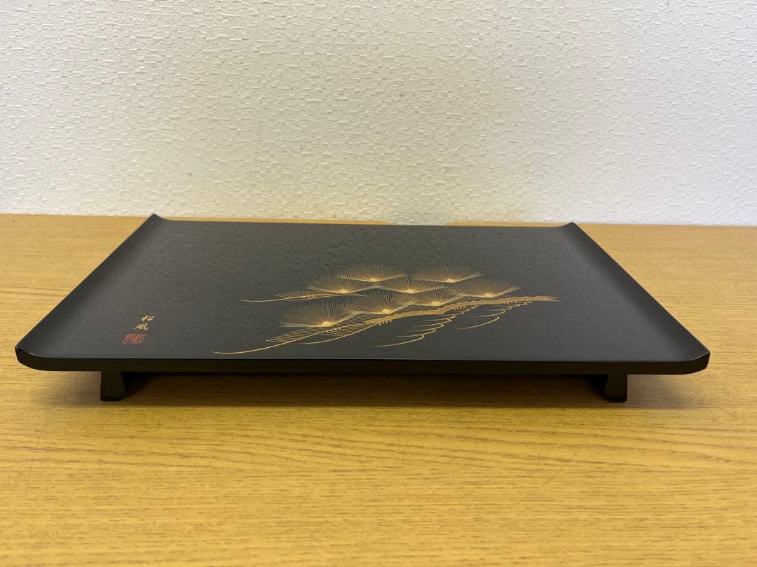 お屠蘇セット　漆器　金色松模様　松風　伝統工芸品　アンティーク　インテリア