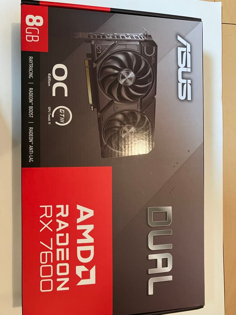 グラフィックボード・グラボ・ビデオカード ASUS Dual Radeon RX 7600 EVO