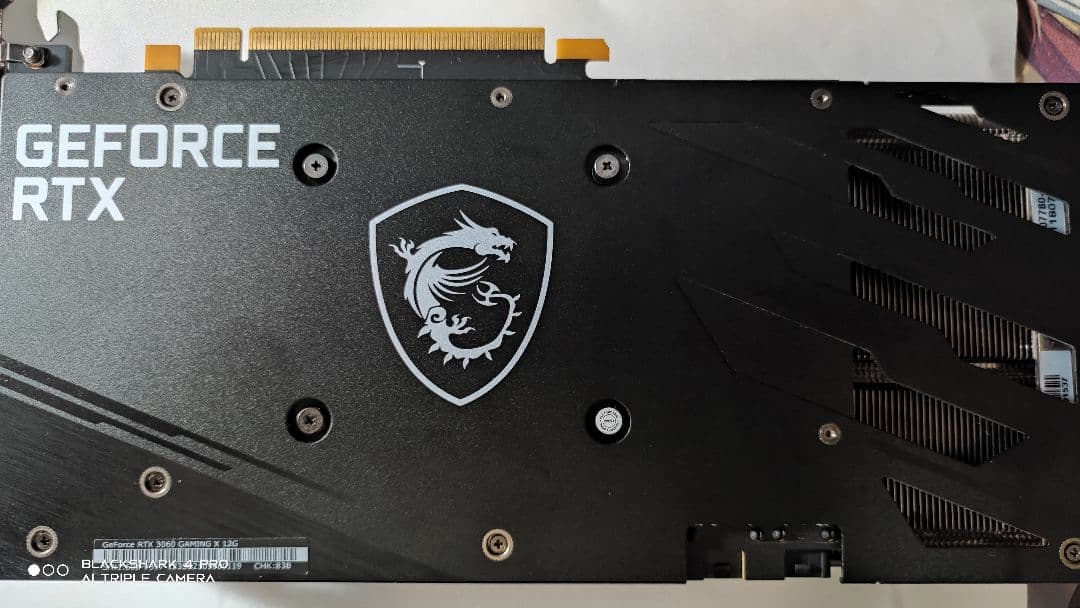 [美品]MSI GeForce RTX3060 GAMING X 12GB