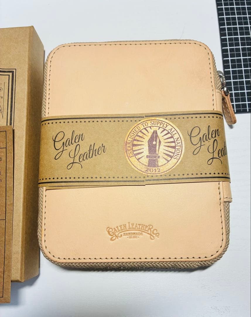 Galen Leather ガレンレザー10本ペンケースアンダイド　ジッパー