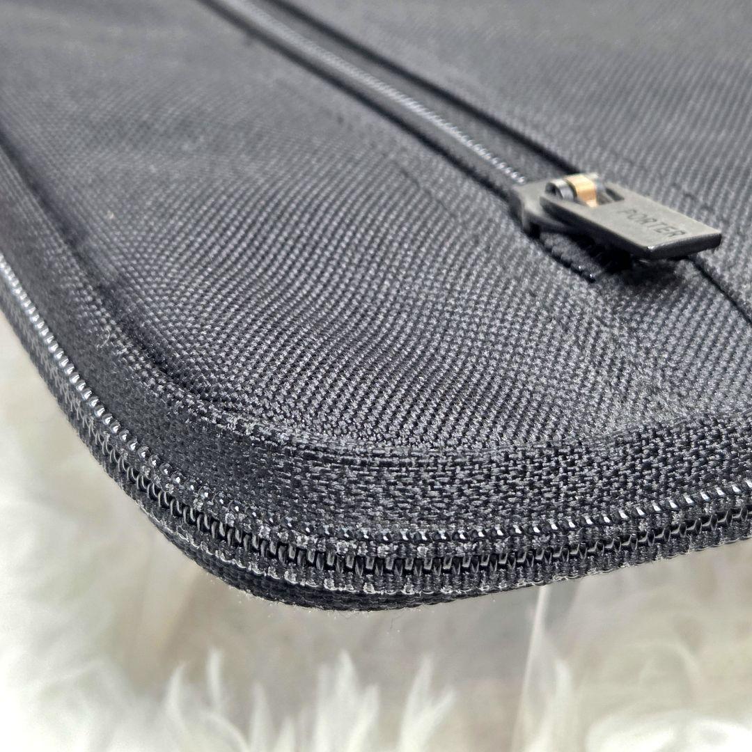 【美品】PORTER ポーターPCケース ブラック 11インチ