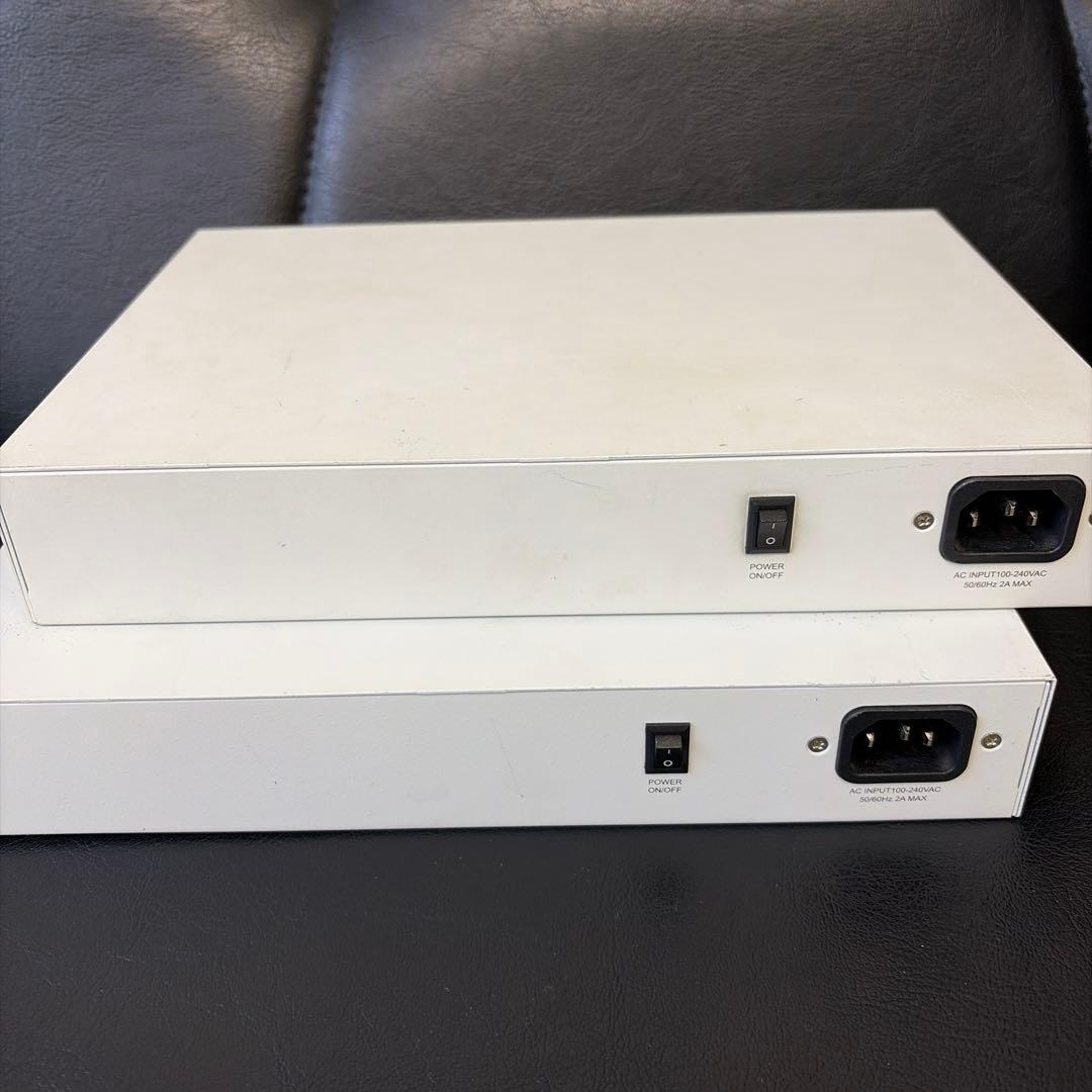 LAN-GSW08ES8M3A 8ポート PoEスイッチングハブ 2台