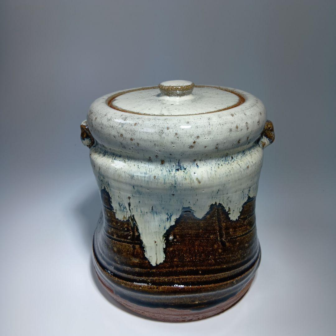茶道具　唐津焼　中里宗家十四代　 陶仙造　朝鮮唐津水指　共箱　美品