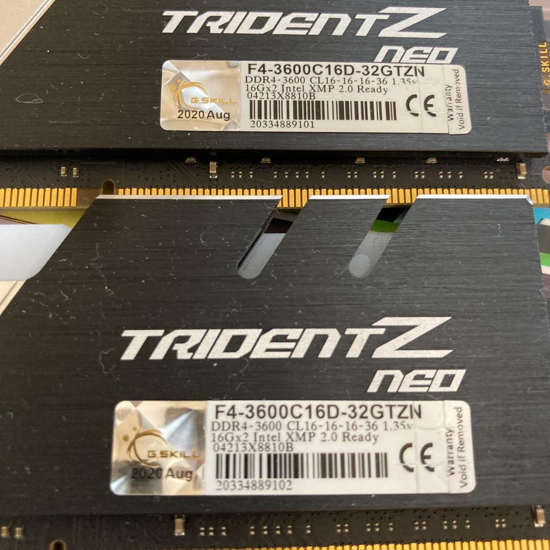 メモリー G.SKILL TRIDENT Z NEO 32GB DDR4 3600MHz