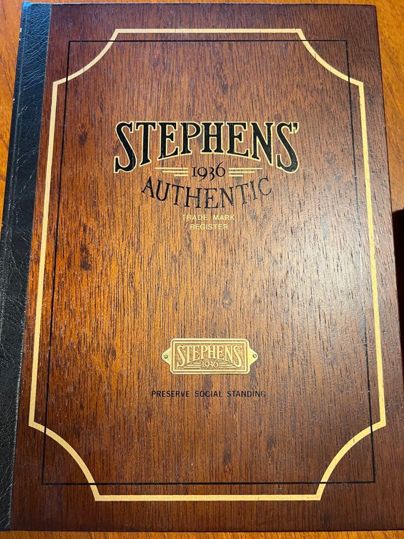 STEPHENS 1936 Authentic ブック型収納ケース　2個セット